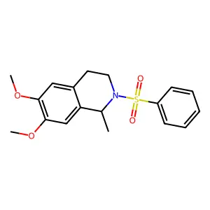 2-(Benzenesulfonyl)-6,7-dimethoxy-1-methyl-1,2,3,4-tetrahydroisoquinoline structure