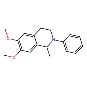 6,7-Dimethoxy-1-methyl-2-phenyl-1,2,3,4-tetrahydroisoquinoline structure