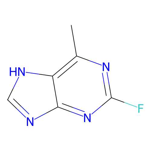2-fluoro-6-methyl-7H-purine structure