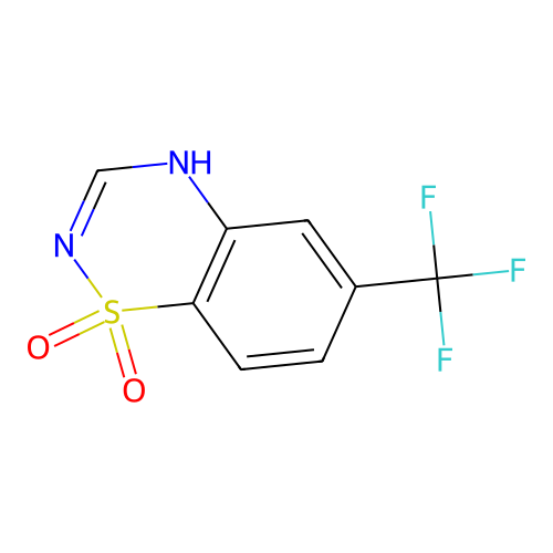6-Trifluoromethyl-2H-1,2,4-benzothiadiazine 1,1-dioxide structure