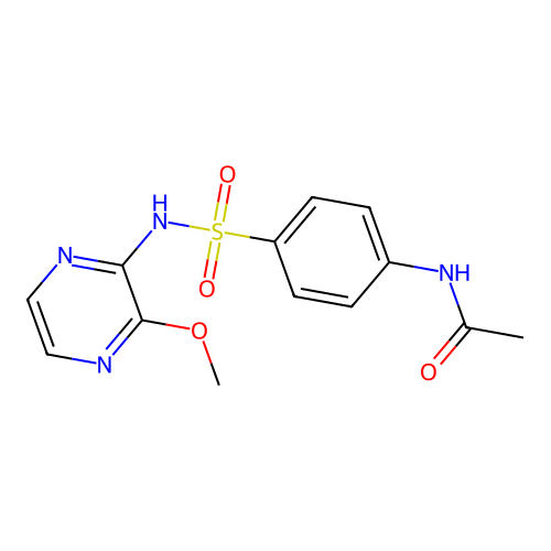 Acetamide,n-[4-[[(3-methoxypyrazinyl)amino]sulfonyl]phenyl]- structure
