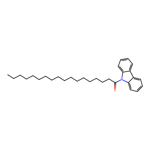 9-stearoyl-9H-carbazole structure