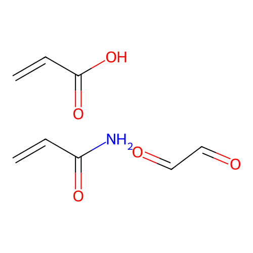 Oxaldehyde;prop-2-enamide;prop-2-enoic acid structure