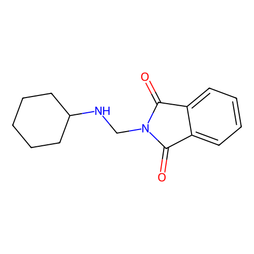 2-[(Cyclohexylamino)methyl]isoindole-1,3-dione structure