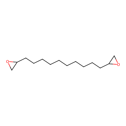 Oxirane, 2,2'-(1,10-decanediyl)bis- structure