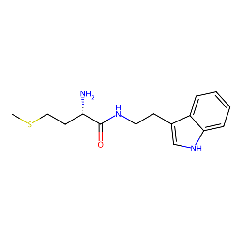 (2S)-2-amino-N-[2-(1H-indol-3-yl)ethyl]-4-methylsulfanylbutanamide structure