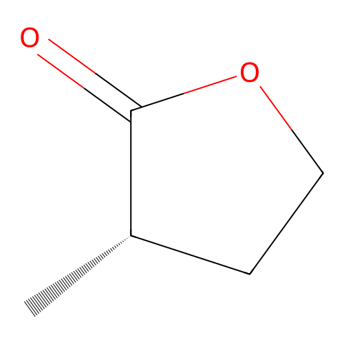 alpha-Methylbutyrolactone, (S)- structure
