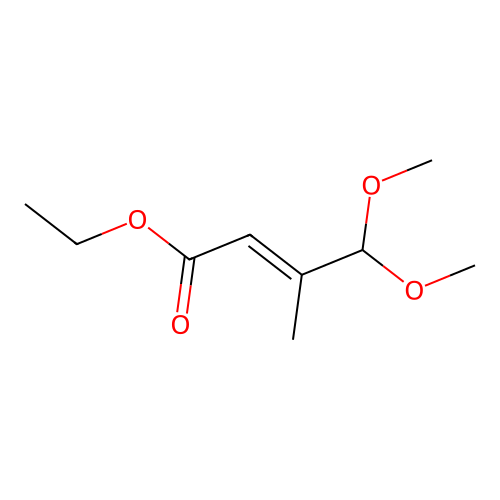 Ethyl 4,4-dimethoxy-3-methyl-2-butenoate structure