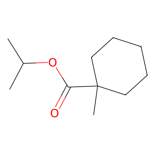 1-Methylcyclohexanecarboxylic acid, isopropyl ester structure