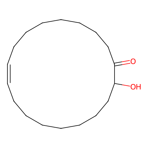 (9Z)-18-hydroxycyclooctadec-9-en-1-one structure
