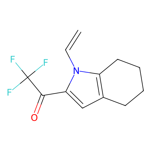 2,2,2-Trifluoro-1-(1-vinyl(4,5,6,7-tetrahydroindol-2-yl))ethan-1-one structure