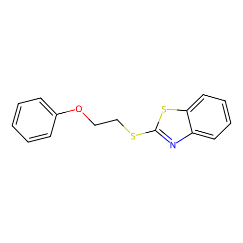 2-(2-Phenoxyethylsulfanyl)-1,3-benzothiazole structure