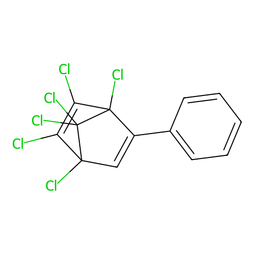 1,2,3,4,7,7-Hexachloro-5-phenylbicyclo[2.2.1]hepta-2,5-diene structure