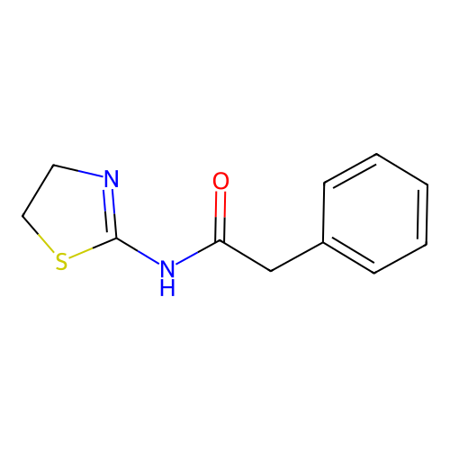 N-(4,5-dihydro-1,3-thiazol-2-yl)-2-phenylacetamide structure
