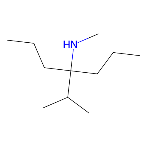 N-methyl-4-propan-2-ylheptan-4-amine structure