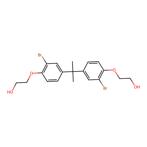 2,2'-((1-Methylethylidene)bis((2-bromo-4,1-phenylene)oxy))bisethanol structure