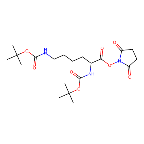 Boc-Lys(Boc)-OSu structure