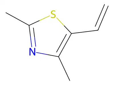 2,4-Dimethyl-5-vinylthiazole structure