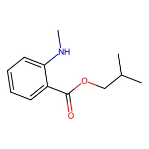 Isobutyl N-methylanthranilate structure