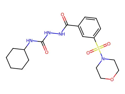 N-Cyclohexyl-2-[3-(morpholine-4-sulfonyl)benzoyl]hydrazine-1-carboxamide structure