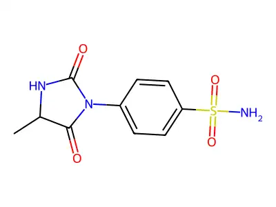 4-(2-Hydroxy-4-methyl-5-oxo-4,5-dihydro-1H-imidazol-1-yl)benzene-1-sulfonamide structure