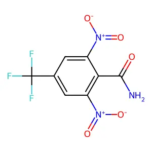 2,6-Dinitro-4-(trifluoromethyl)benzamide structure