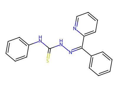 3-Phenyl-1-[(phenyl-pyridin-2-yl-methylidene)amino]thiourea structure