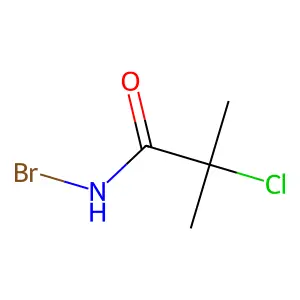 N-bromo-2-chloro-2-methylpropanamide structure