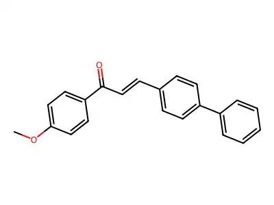 2-Propen-1-one, 3-[1,1'-biphenyl]-4-yl-1-(4-methoxyphenyl)- structure