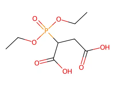 2-diethoxyphosphorylbutanedioic Acid structure