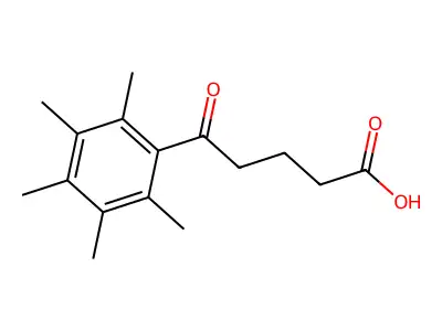 5-Oxo-5-(pentamethylphenyl)pentanoic acid structure