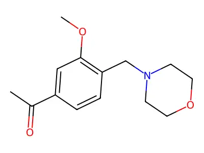 1-[3-Methoxy-4-(morpholinomethyl)phenyl]ethan-1-one structure