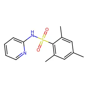 2,4,6-trimethyl-N-pyridin-2-ylbenzenesulfonamide structure
