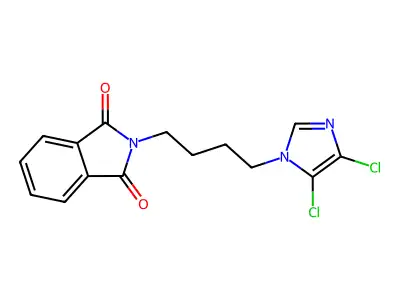 2-[4-(4,5-Dichloroimidazol-1-yl)butyl]isoindole-1,3-dione structure