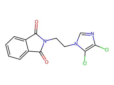 2-[2-(4,5-Dichloroimidazol-1-yl)ethyl]isoindole-1,3-dione structure