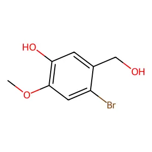 4-Bromo-5-(hydroxymethyl)-2-methoxyphenol structure