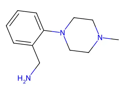 2-(4-Methyl-1-piperazinyl)benzenemethanamine structure