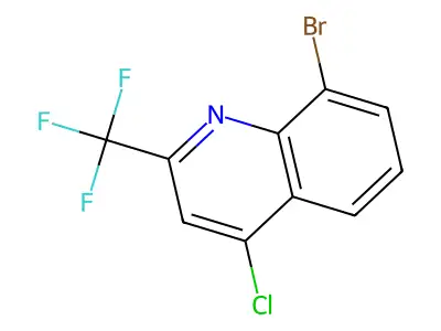 8-Bromo-4-chloro-2-(trifluoromethyl)quinoline structure