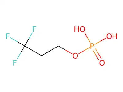 Poly(difluoromethylene), alpha-fluoro-omega-(2-(phosphonooxy)ethyl)- structure