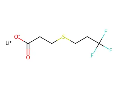 Poly(difluoromethylene), alpha-(2-((2-carboxyethyl)thio)ethyl)-omega-fluoro- structure