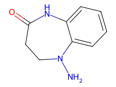 5-Amino-1,3,4,5-tetrahydro-2h-1,5-benzodiazepin-2-one structure