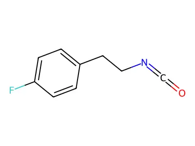1-Fluoro-4-(2-isocyanatoethyl)benzene structure