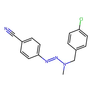 p-(3-(p-Chlorobenzyl)-3-methyl-1-triazeno)benzonitrile structure