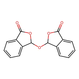 3-[(3-oxo-1H-2-benzofuran-1-yl)oxy]-3H-2-benzofuran-1-one structure