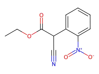 Ethyl 2-cyano-2-(2-nitrophenyl)acetate structure