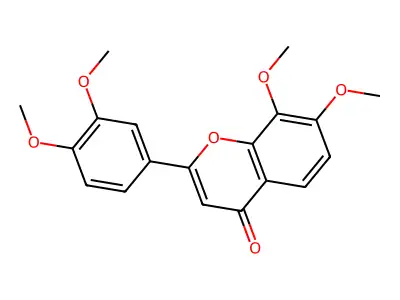 3',4',7,8-Tetramethoxyflavone structure