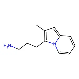 Indolizine, 3-(3-aminopropyl)-2-methyl- structure