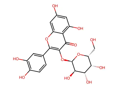 金丝桃苷 structure