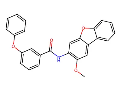 N-(2-Methoxydibenzo[b,d]furan-3-yl)-3-phenoxybenzamide structure