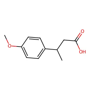 3-(4-Methoxyphenyl)butanoic acid structure